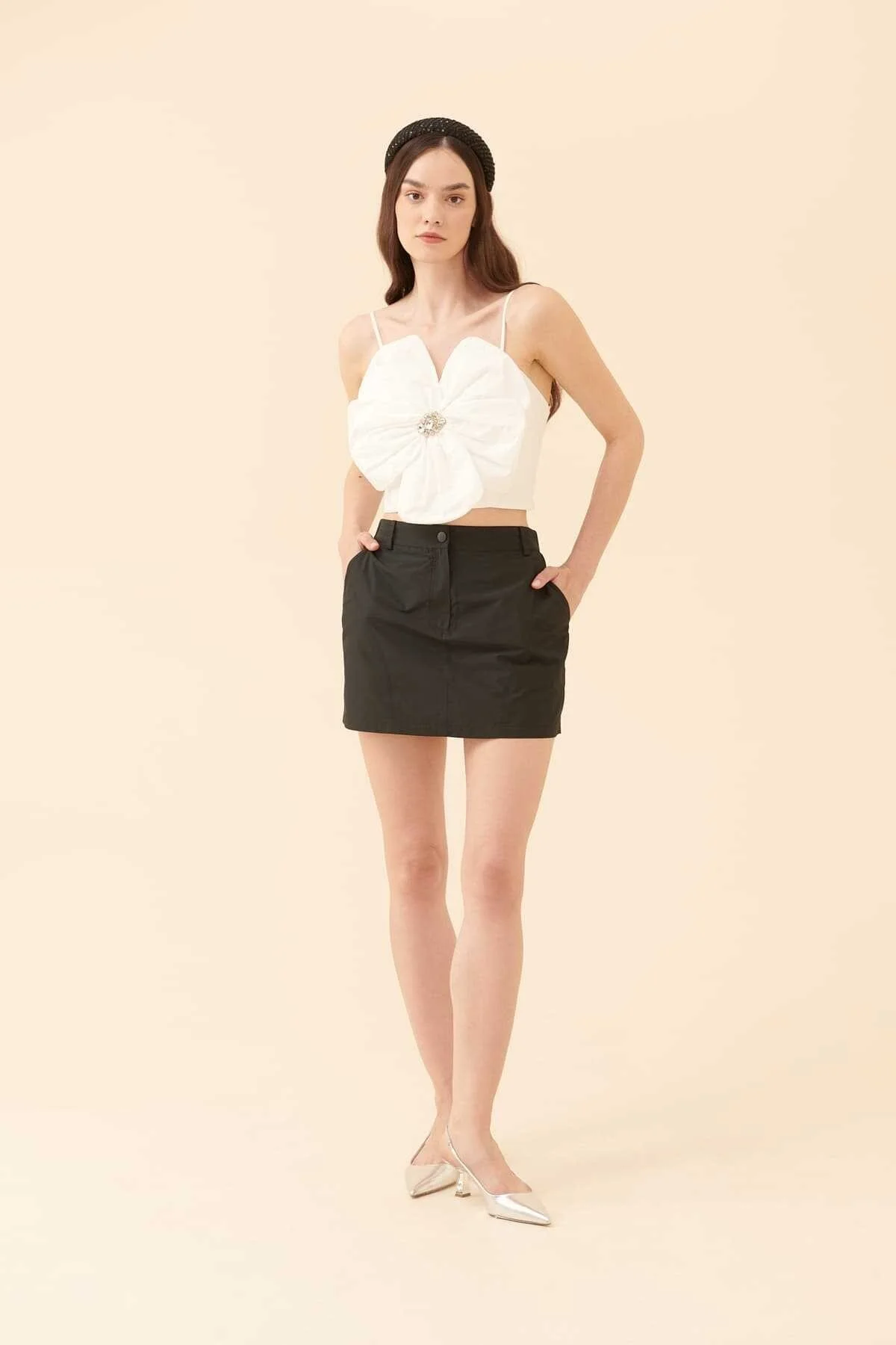 Etek Şort Siyah - 4