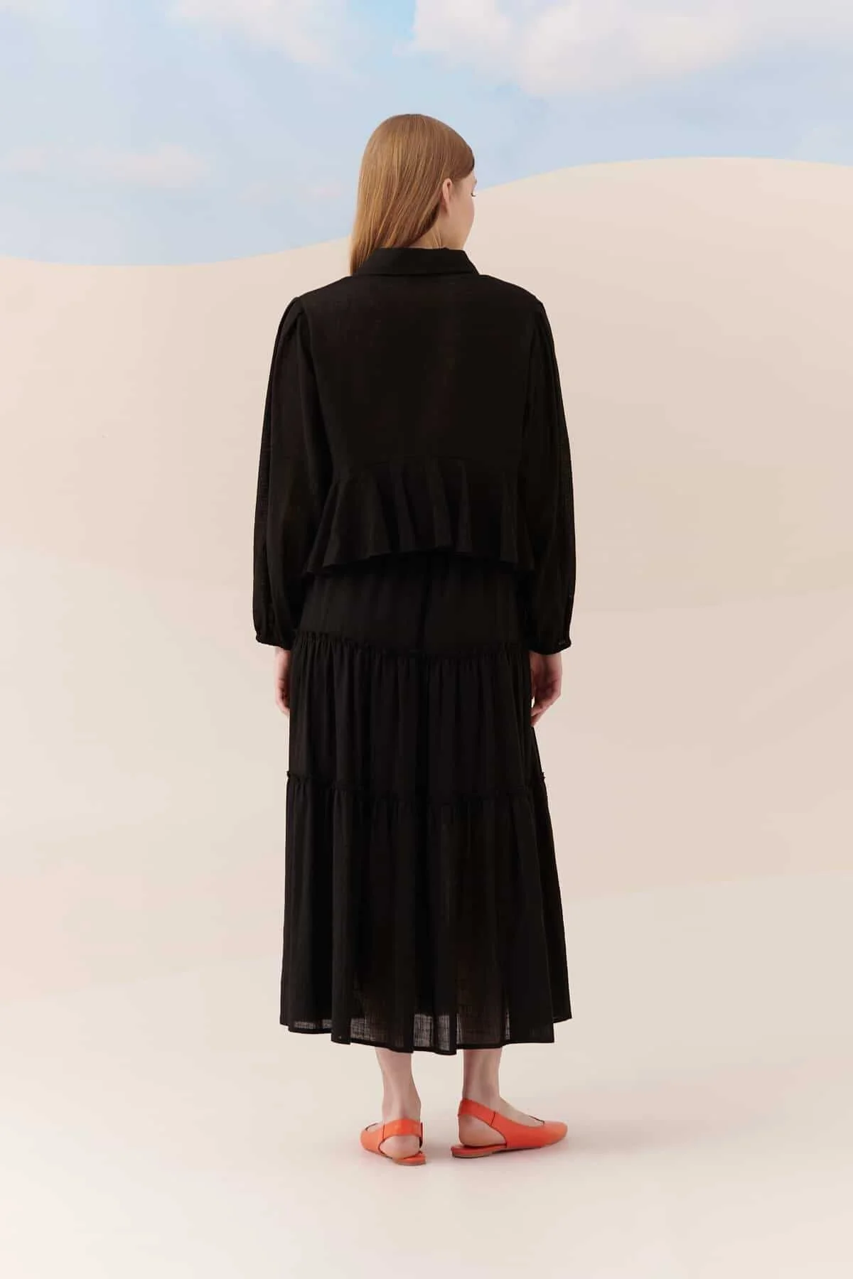 Uzun Kollu Bluz Siyah - 2