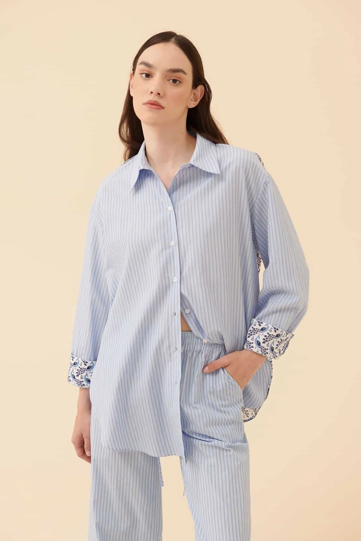 Çizgili Gömlek Standart Renk - 1