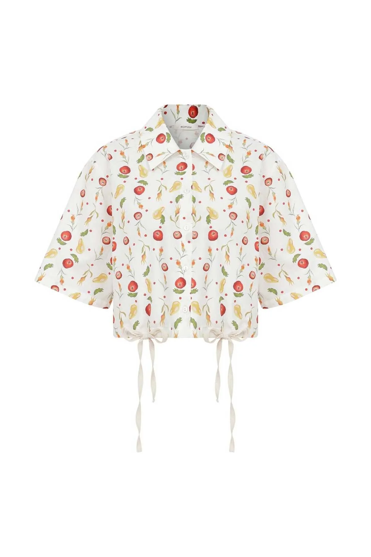 Crop Gömlek Standart Renk - 4