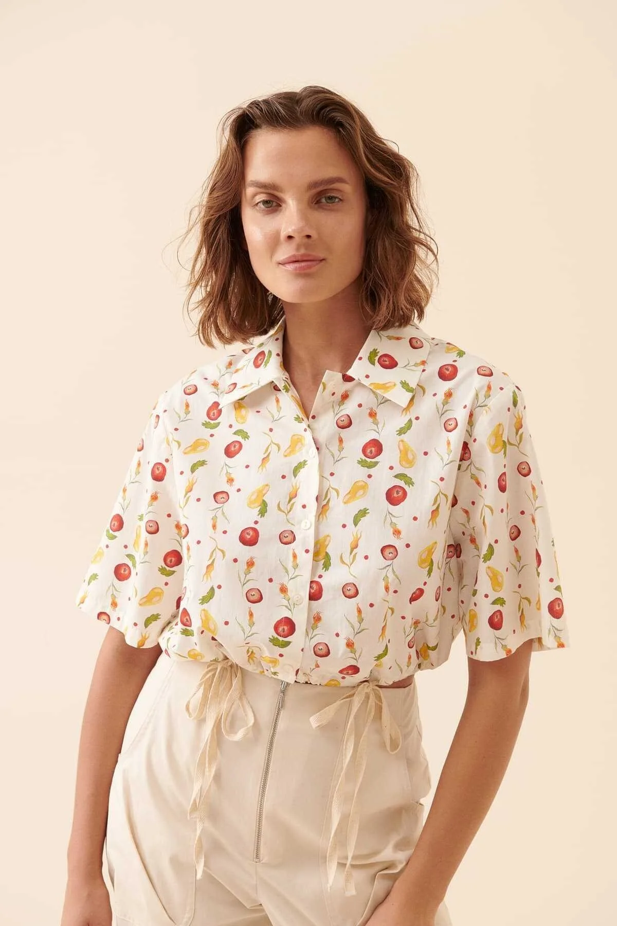 Crop Gömlek Standart Renk - 1