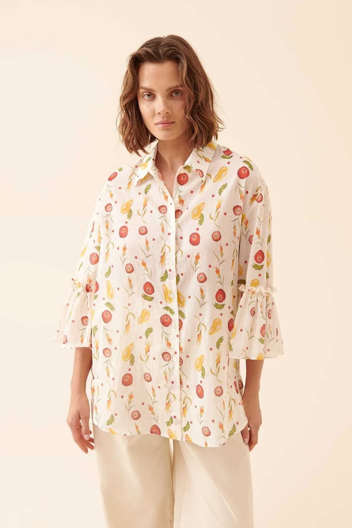 Desenli Gömlek Standart Renk - 1