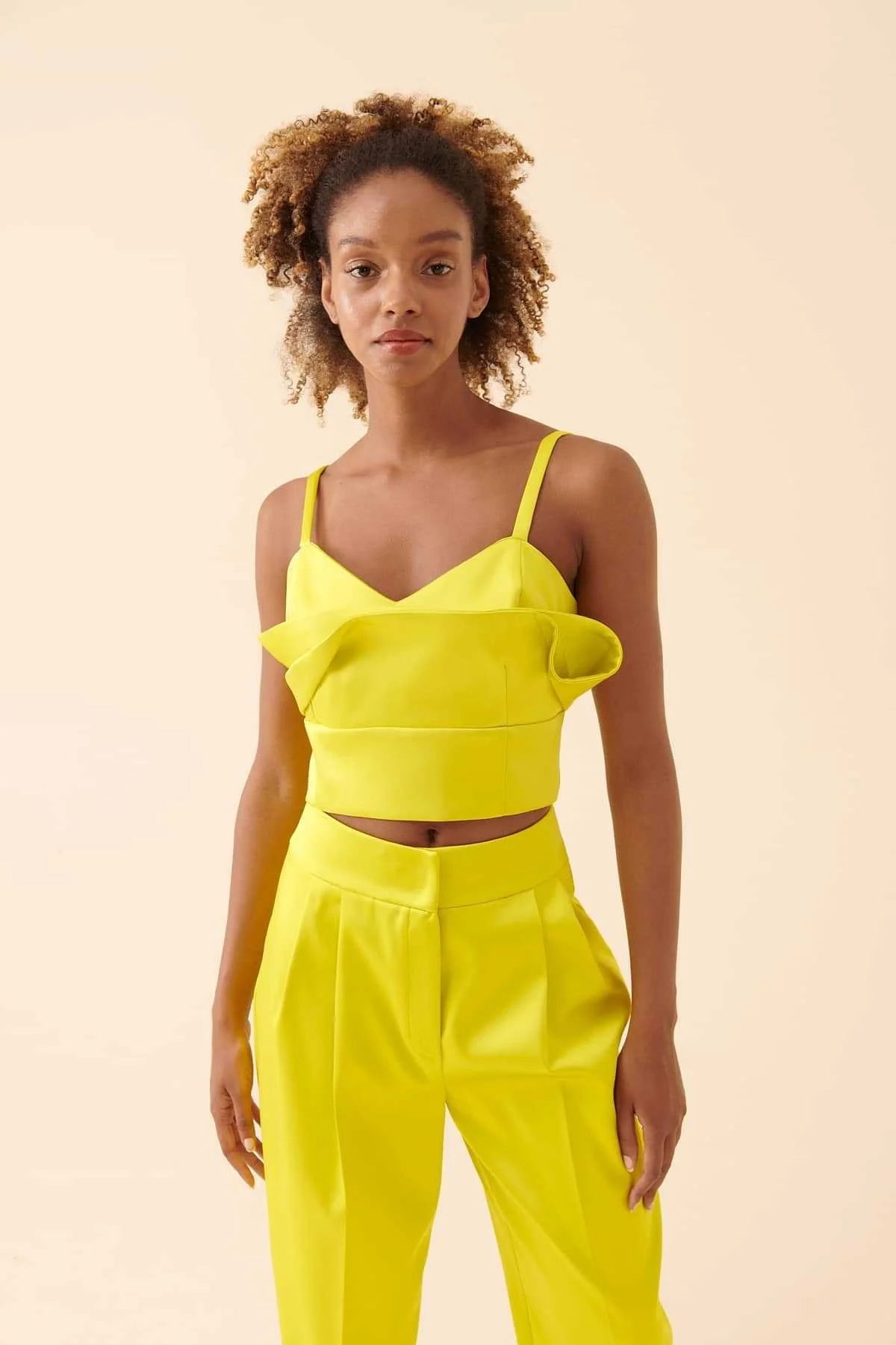 Askılı Büstiyer Sarı - 1