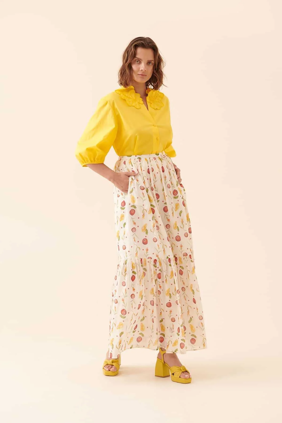 Desenli Etek Standart Renk - 1