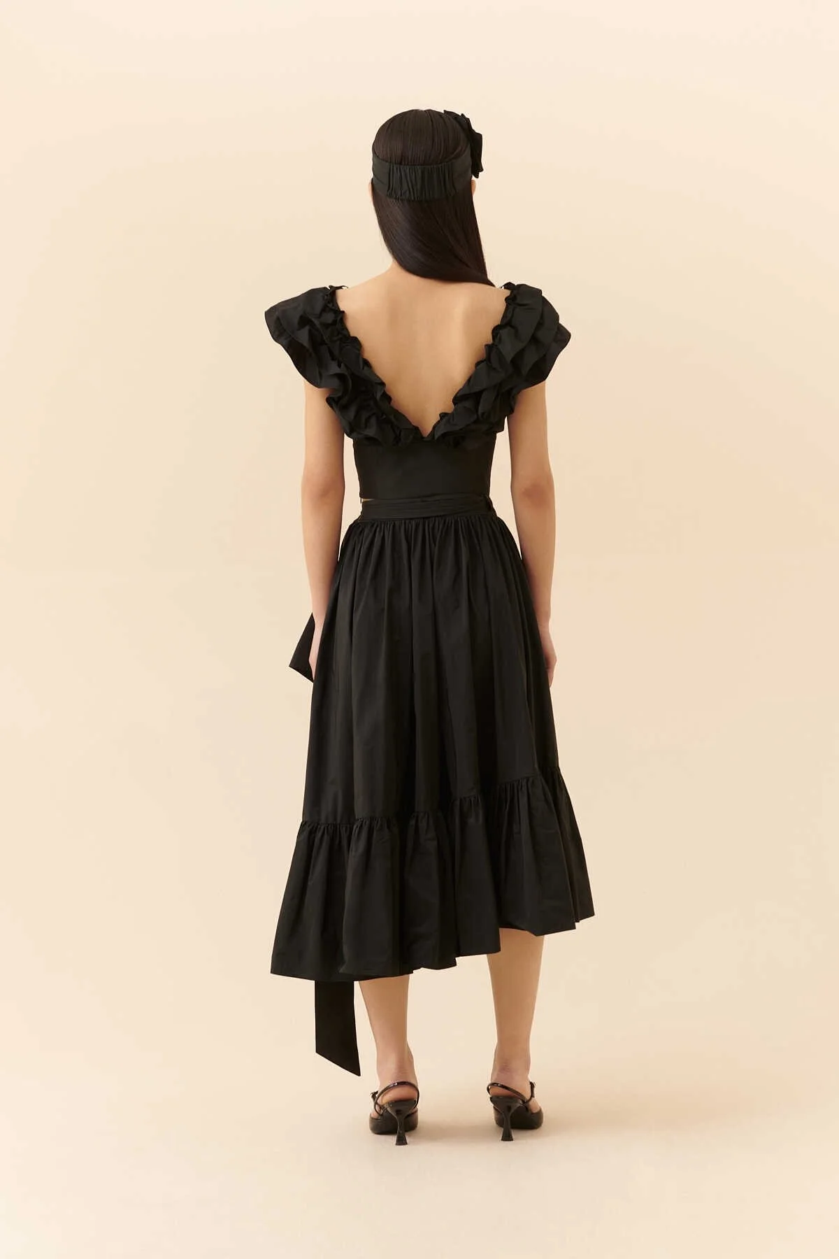 Asimetrik Boy Etek Siyah - 2