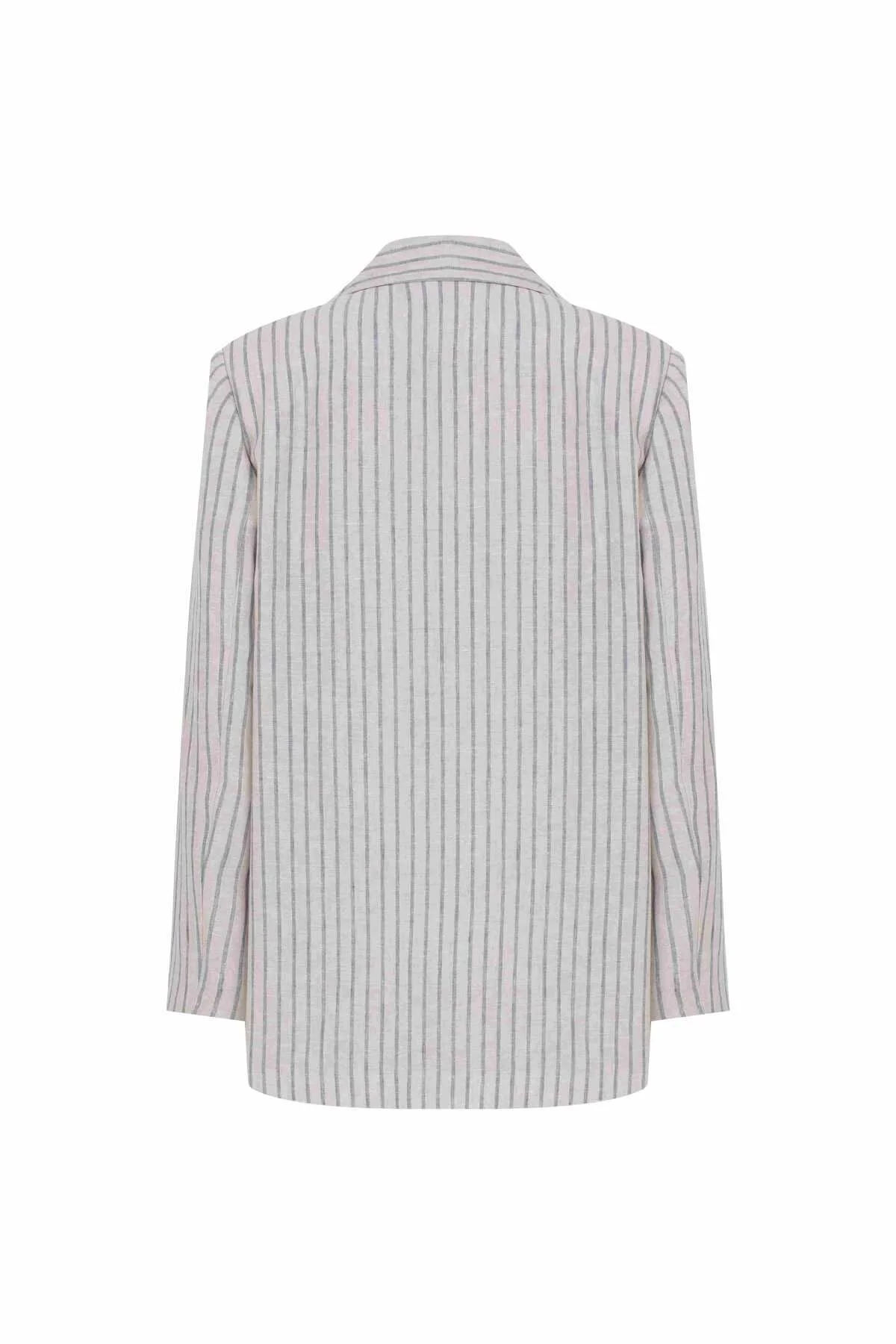 Blazer Tek Düğmeli Ceket Standart Renk - 5