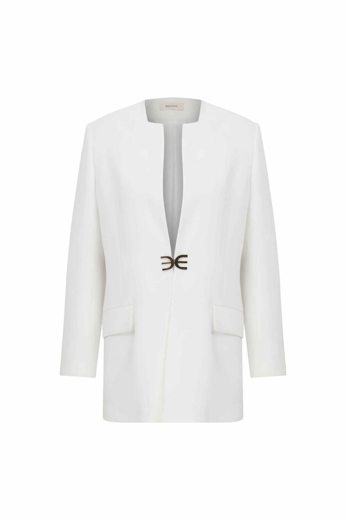 Cepli Ceket Beyaz - 1