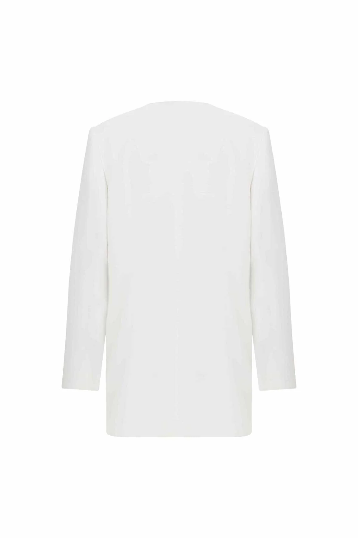 Cepli Ceket Beyaz - 2