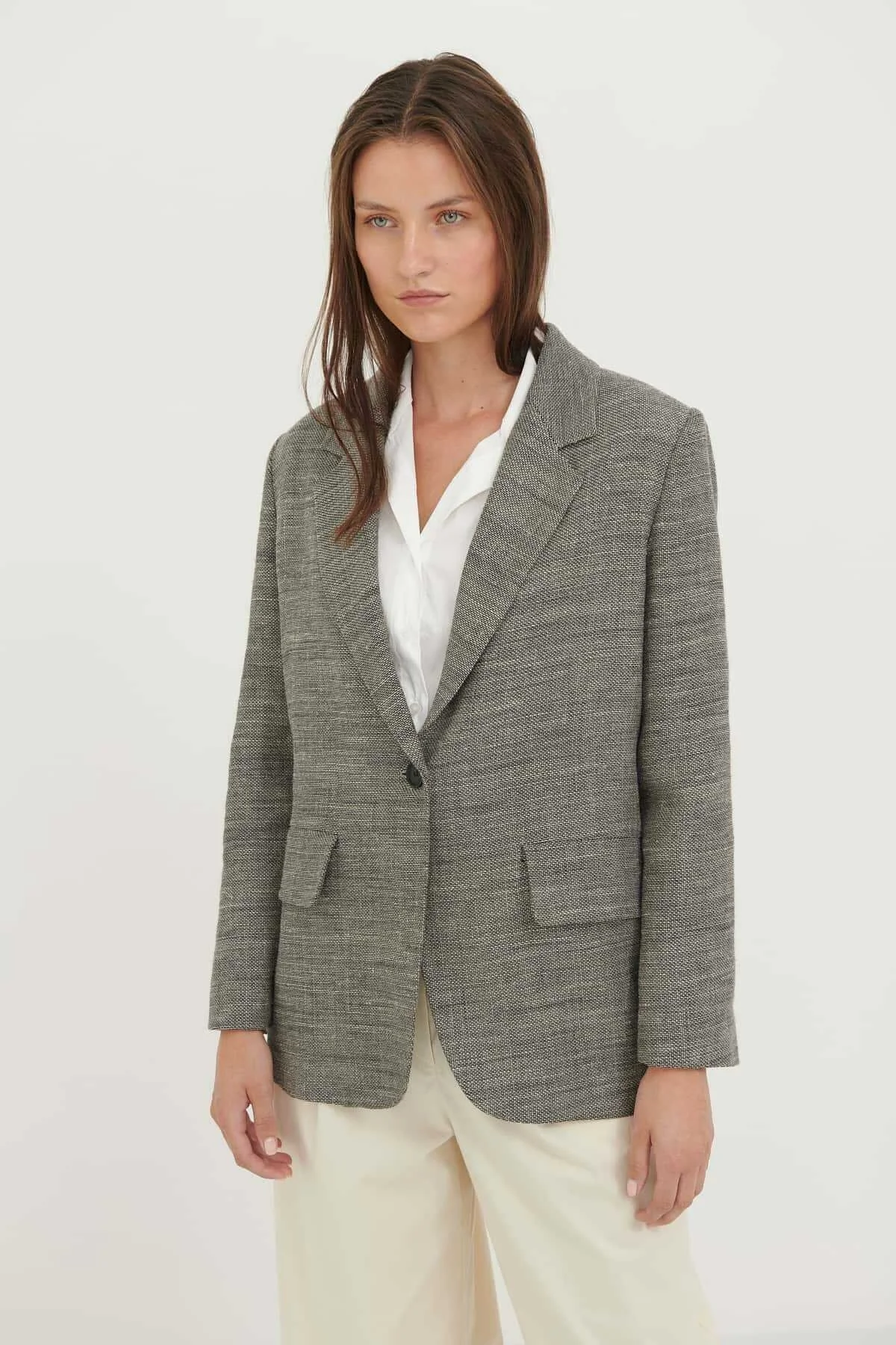 Blazer Ceket Bej - 1