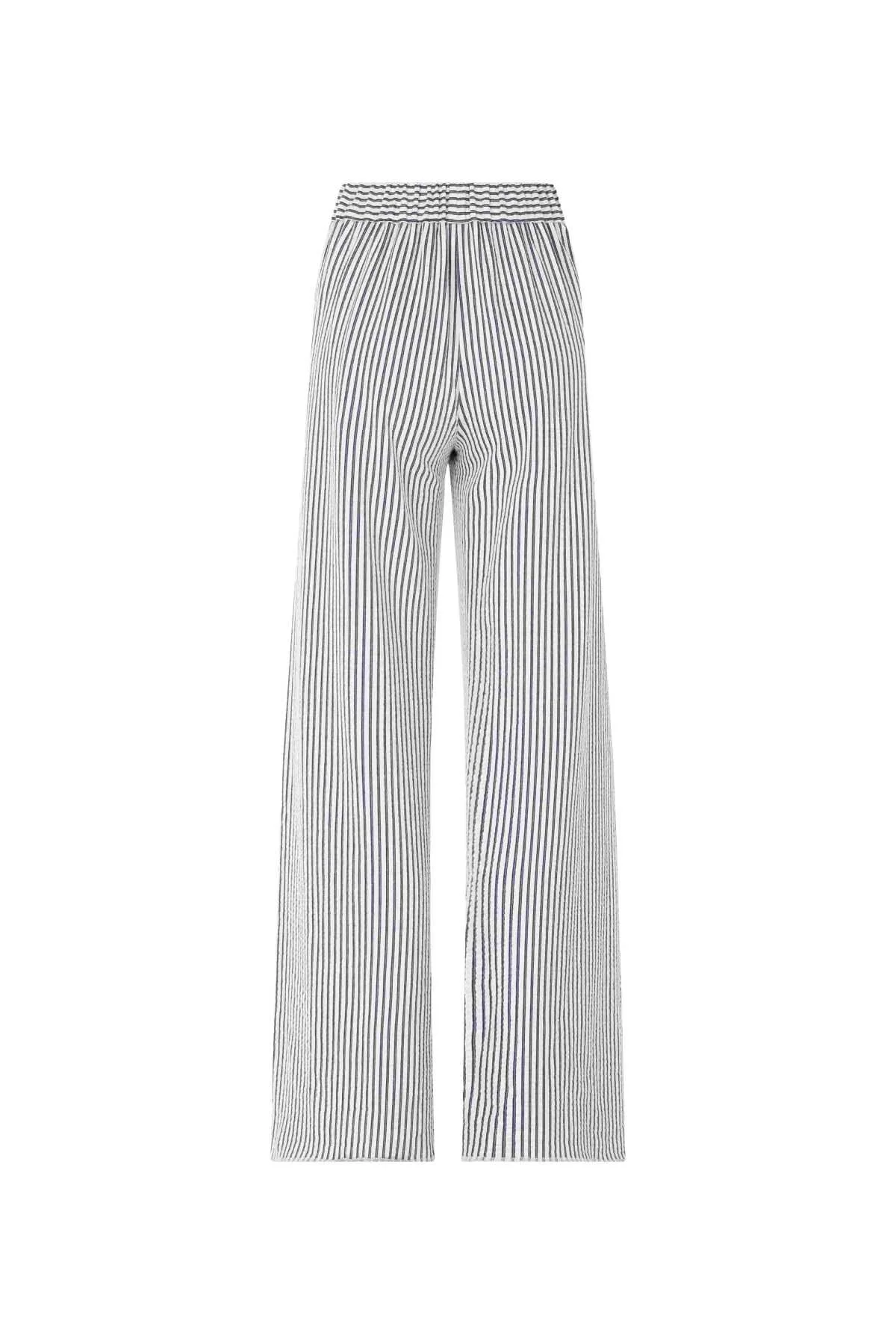 Geniş Paça Pantolon Standart Renk - 5