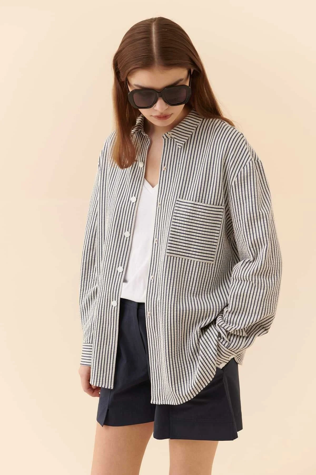 Çizgili Gömlek Standart Renk - 3