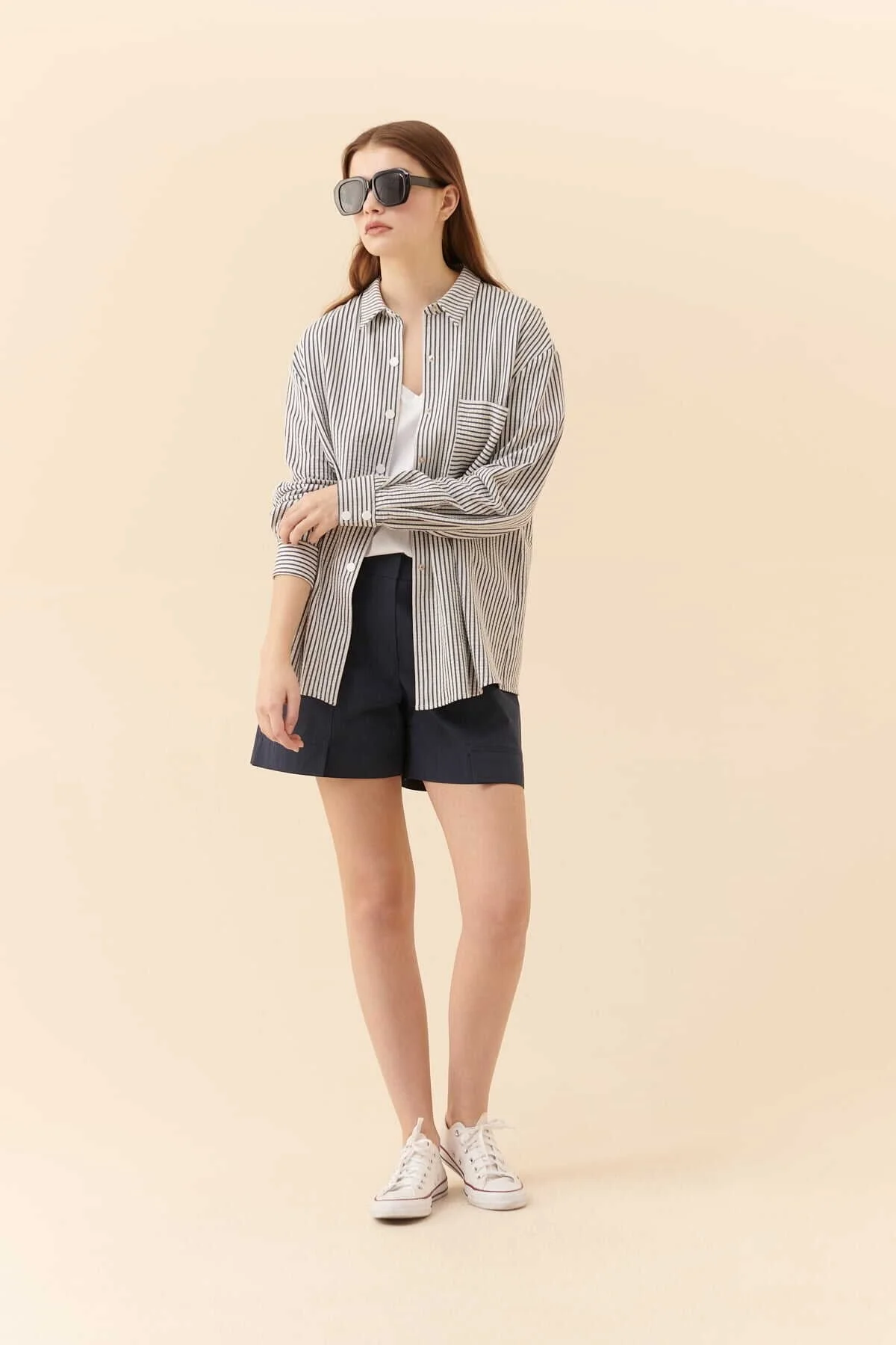 Çizgili Gömlek Standart Renk - 1