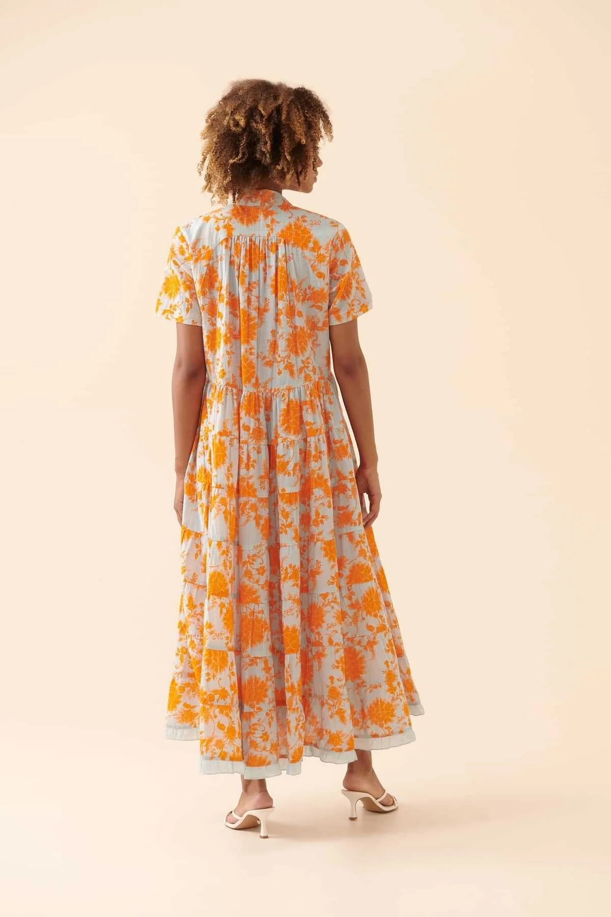 Kısa Kollu Uzun Elbise Standart Renk - 2