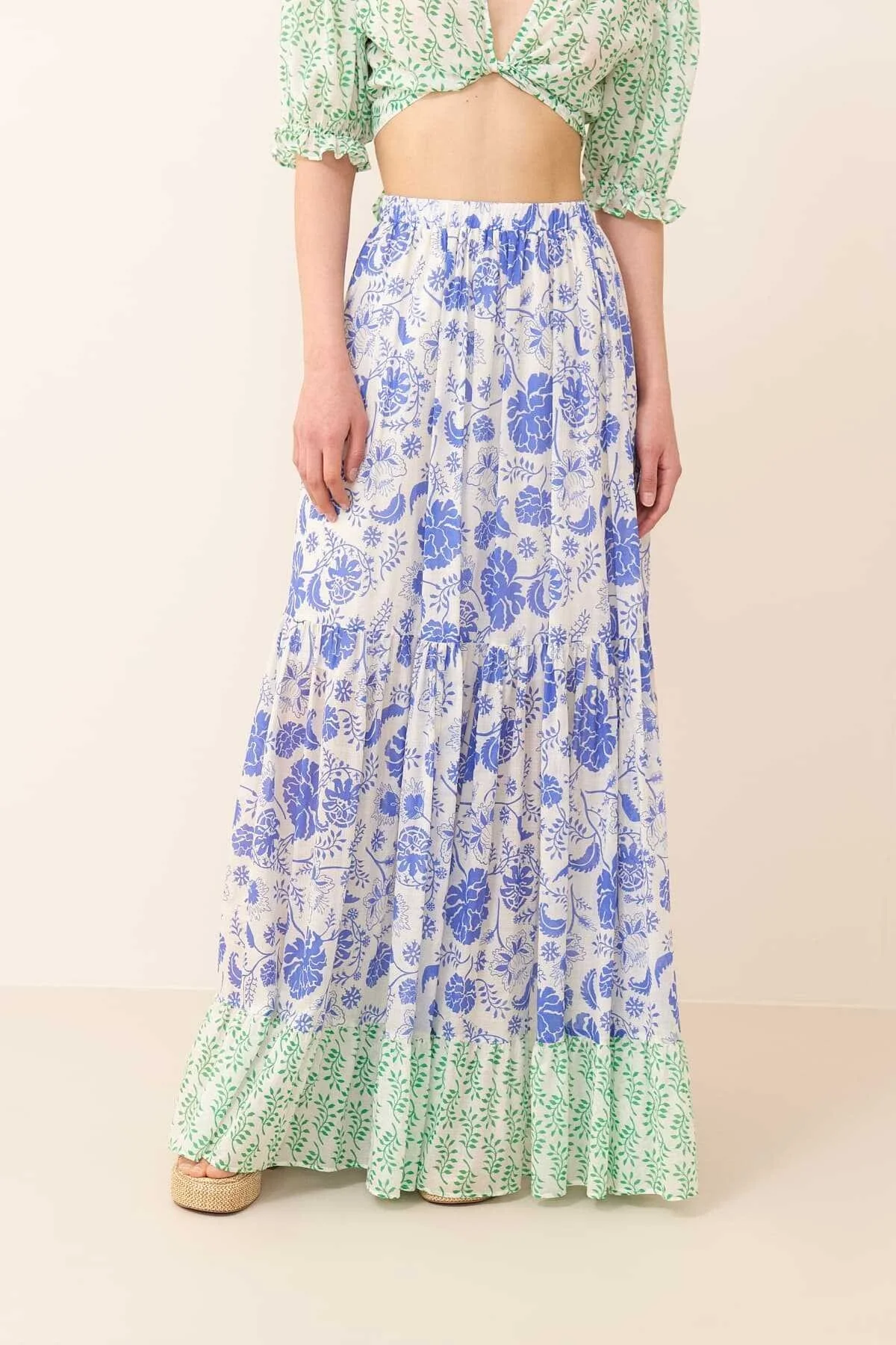 Pileli Maksi Boy Etek Standart Renk - 4