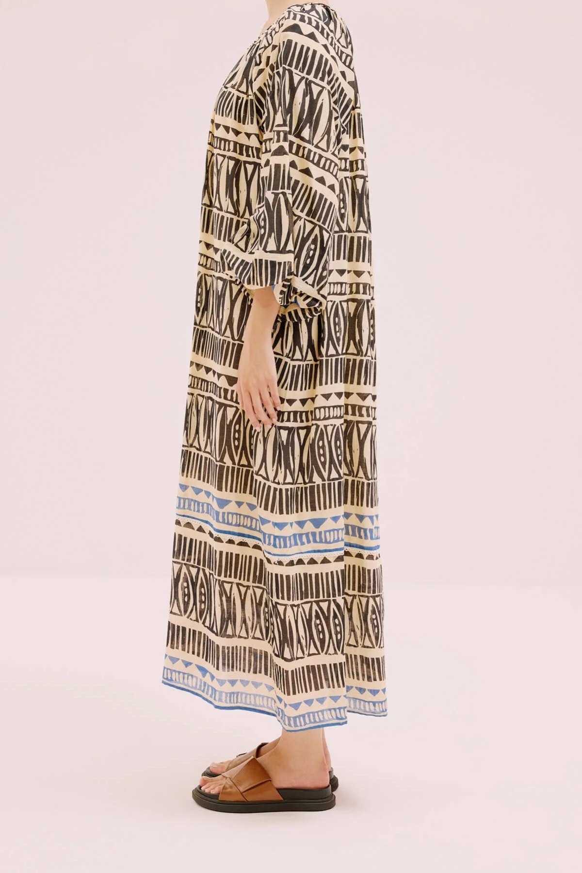 Desenli Elbise Standart Renk - 3