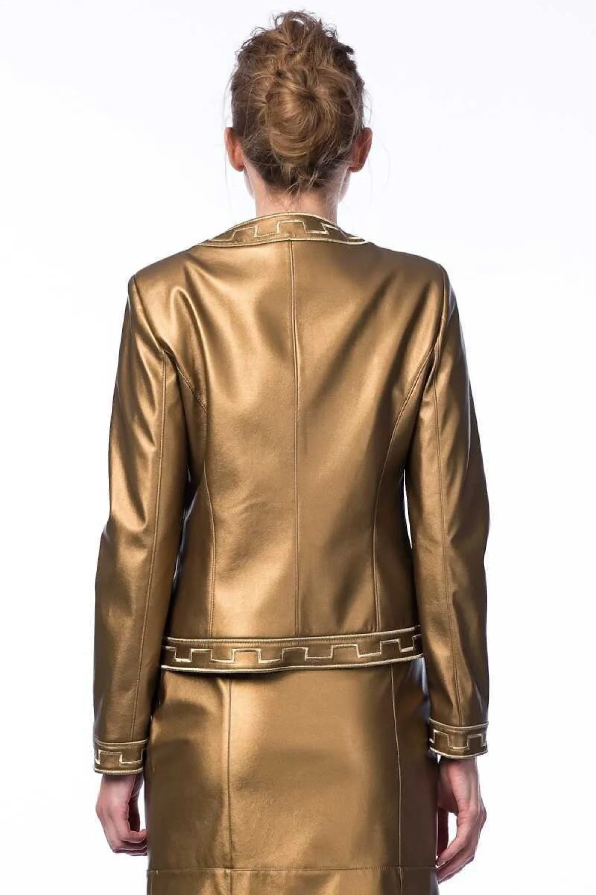  Yaka Desenli Ceket Gold - 2