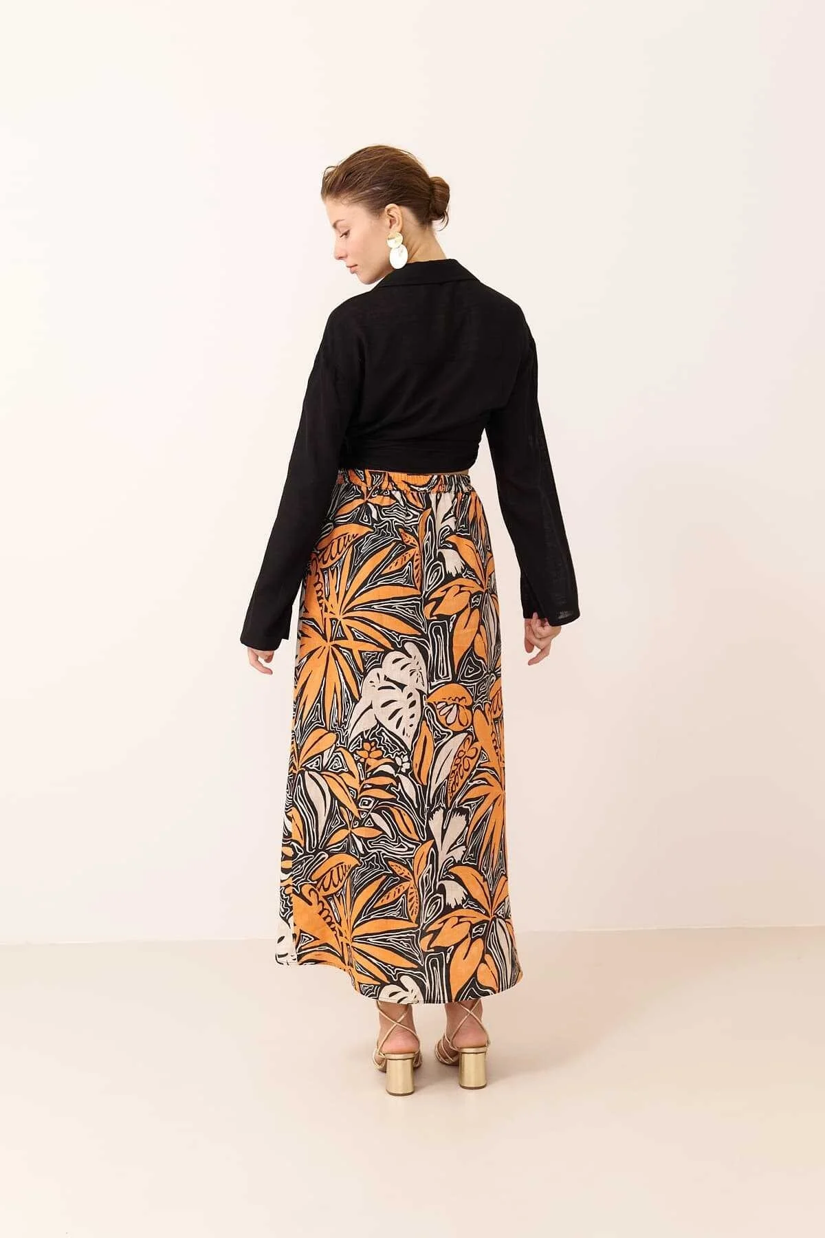 Yandan Bağlamalı Bluz Siyah - 2