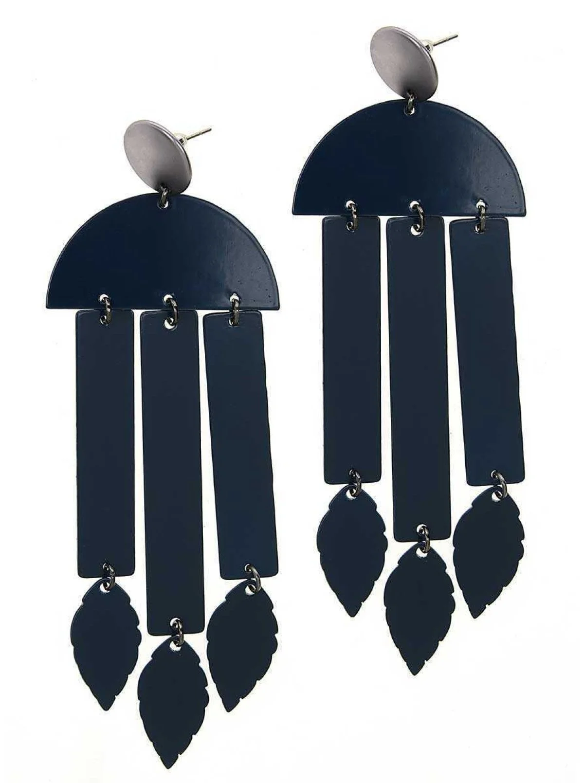 Yaprak Detaylı Küpe Standart Renk - 1