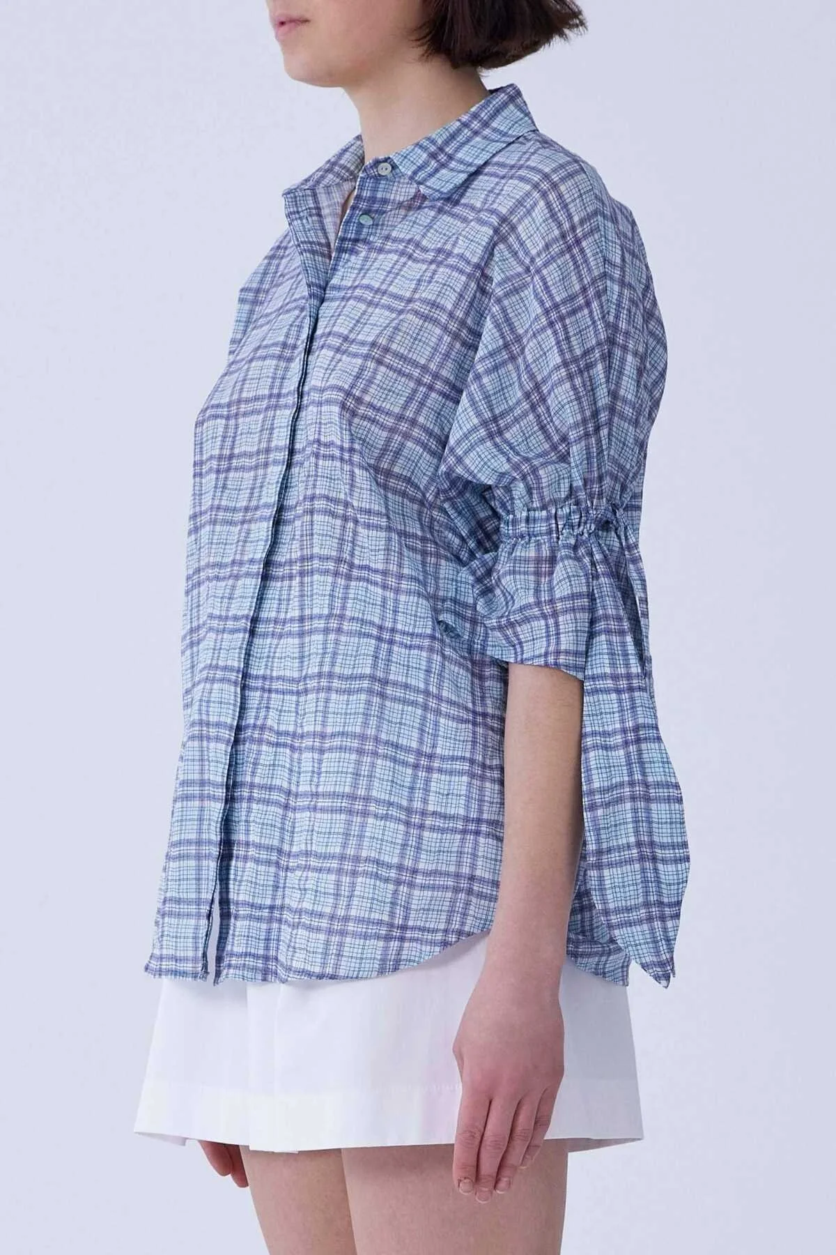 Yarım Kol Kareli Gömlek Standart Renk - 3