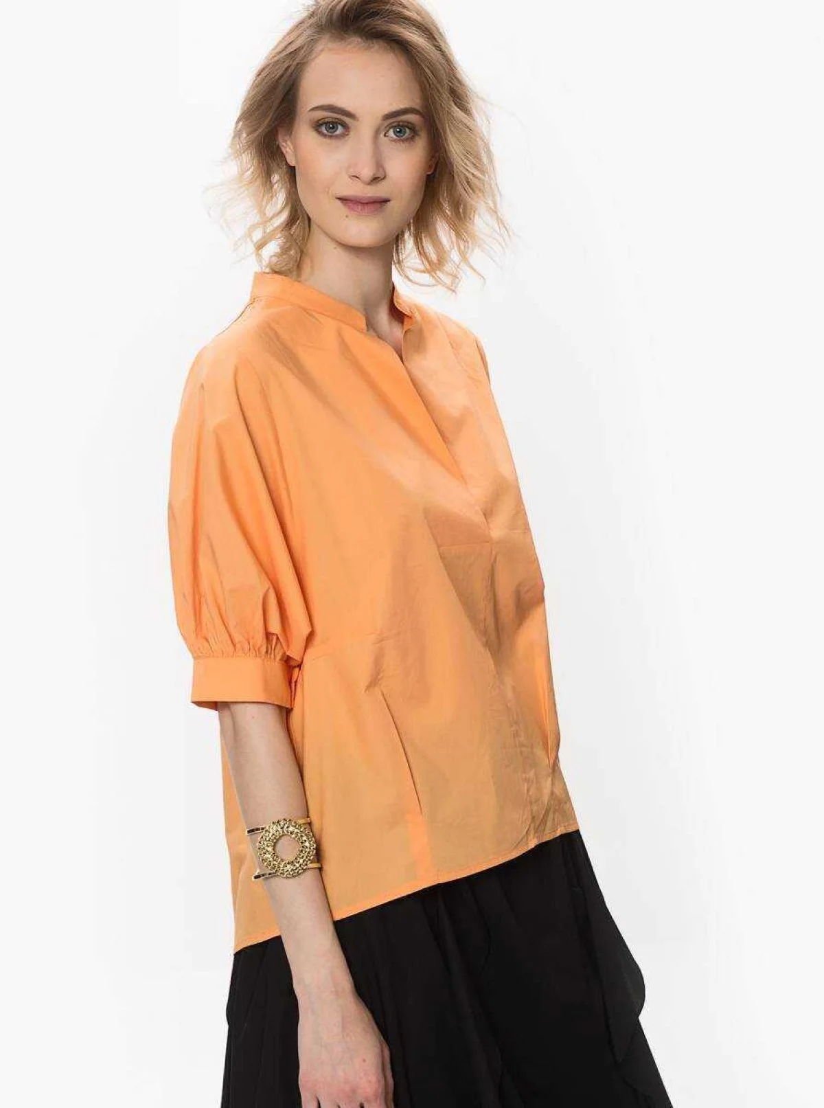 Yarım Kollu Bluz Kayısı - 1