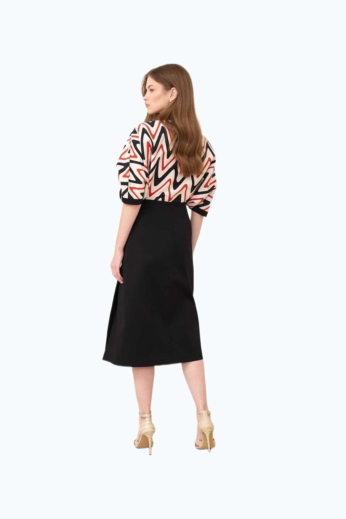 Slit Midi Skirt Black - 2