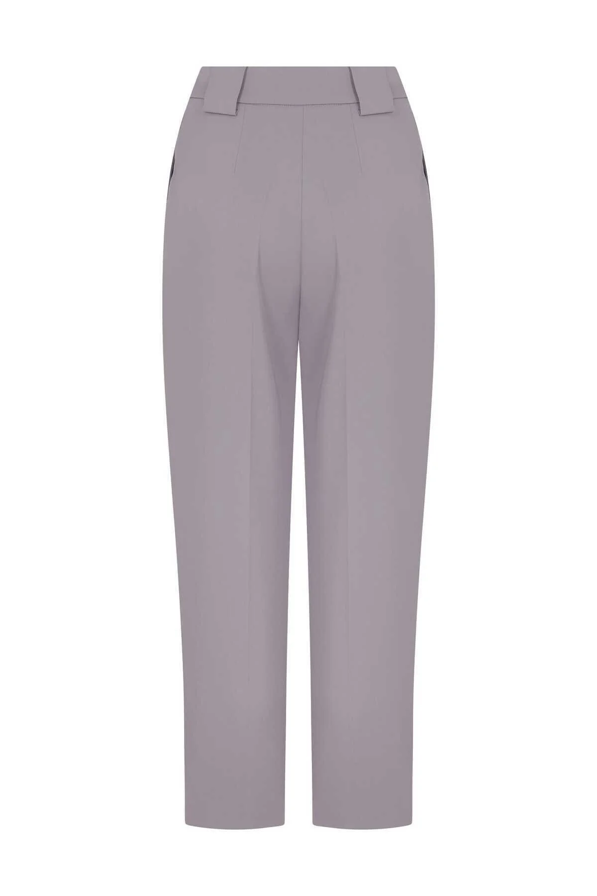  Yüksek Bel Kadın Pantolon Lila - 2