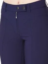 Bol Paçalı Kadın Pantolon Lacivert - 4