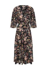  Floral Desenli Kruvaze Midi Boy Elbise Standart Renk Standart Renk