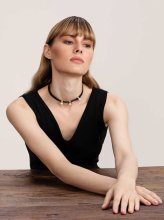  İnci Detaylı Choker Kadın Kolye Standart Renk Standart Renk