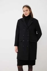 Uzun Ceket Siyah - 3