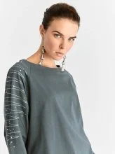  Kol İşlemeli Kadın Sweatshirt Standart Renk - 4