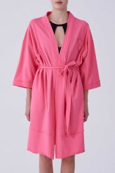 Kuşaklı Kadın Kimono Pembe 