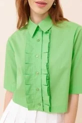 Poplin Gömlek Yeşil - 3