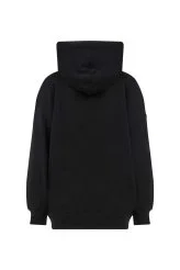  Puantiye Fularlı Sweatshirt Siyah - 5