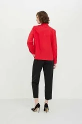  Yakası Fiyonklu Kadın Gömlek Kırmızı - 2