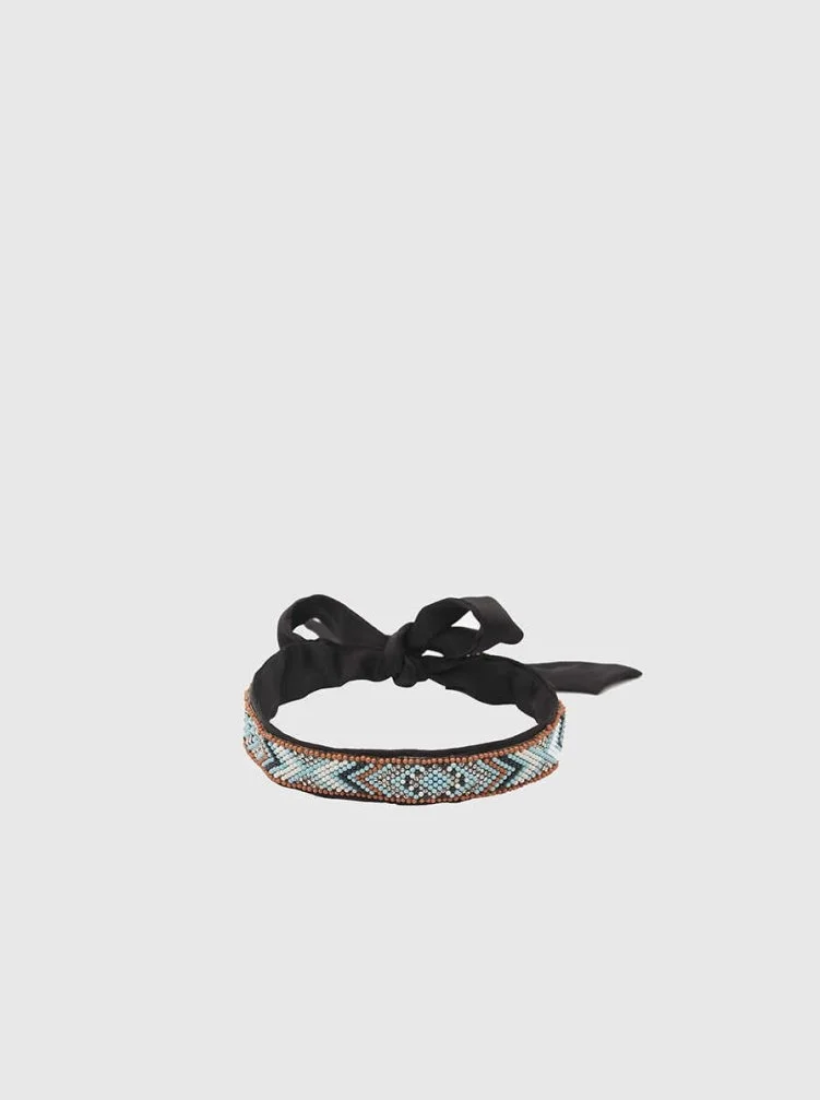  Boncuk İşlemeli Choker Kolye Standart Renk - 1