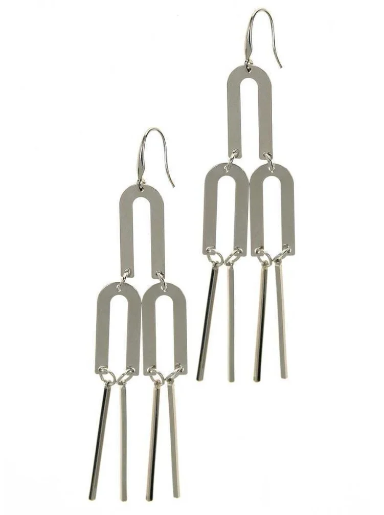 Uzun Sallantılı Küpe Standart Renk - 1