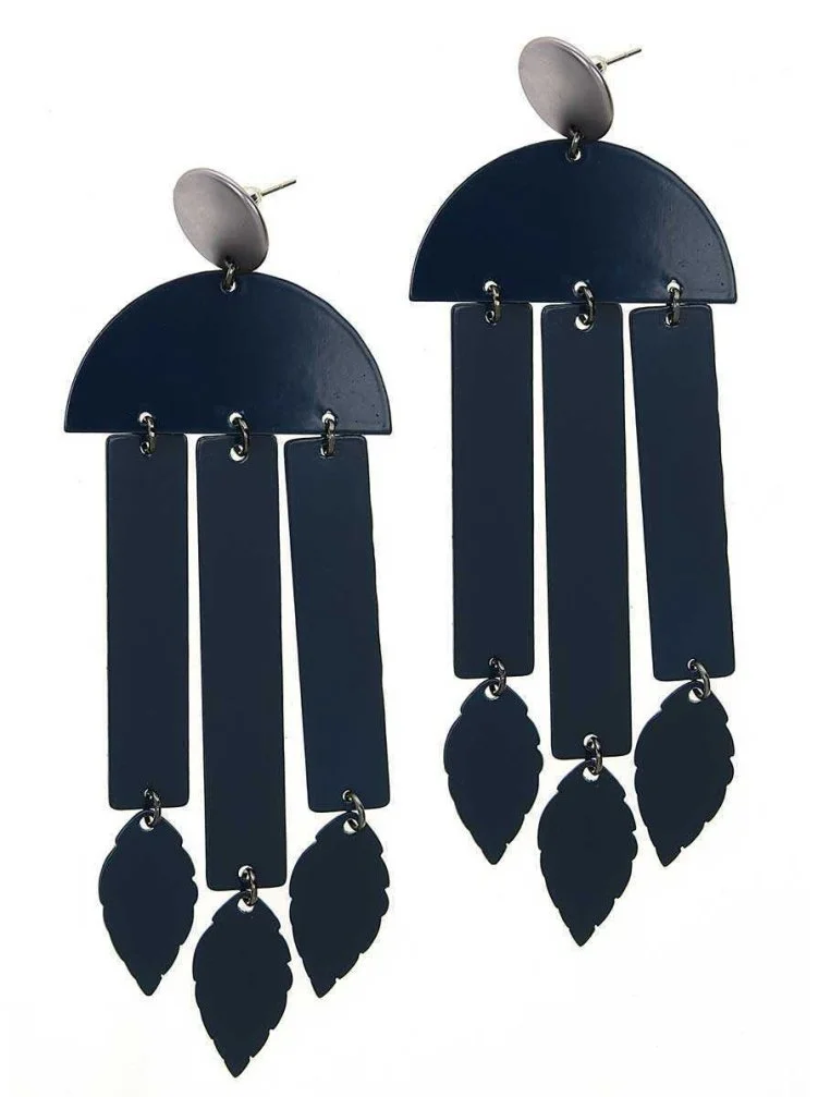 Yaprak Detaylı Küpe Standart Renk - 1