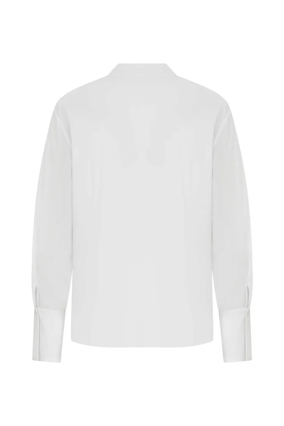 Yaka Detaylı Gömlek Beyaz - 5